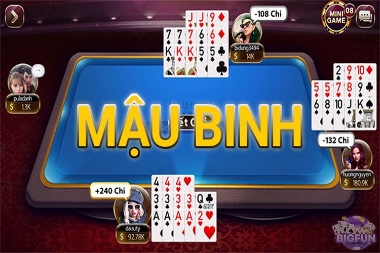 Thuật ngữ trong game Mậu Binh online TINA68